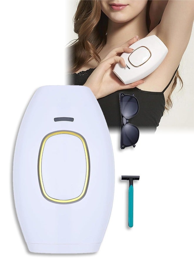 جهاز إزالة الشعر بالليزر IPL للنساء والرجال، آلة إزالة الشعر بشكل دائم وخالي من الألم للوجه والجسم والساق والذراع والظهر للاستخدام المنزلي، بسلك - Image 1